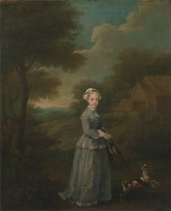 Miss Wood door William Hogarth